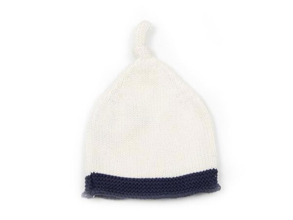 Baby Beanie - White Knit