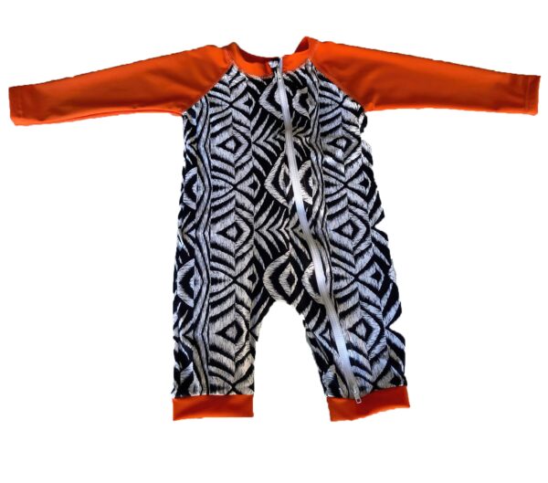 Fijian Fire | Short 2 way Zip-Ease Swimsuit
